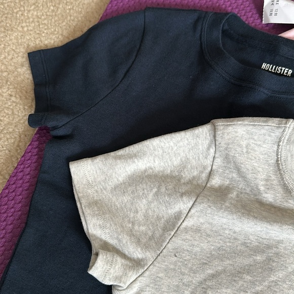 NWT Hollister Pink, Navy and Gray Short Sleeve Baby Tees XS - Picture 4 of 7